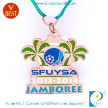 Wholesale Customized Metal Silver Soccer /Football Award Medal